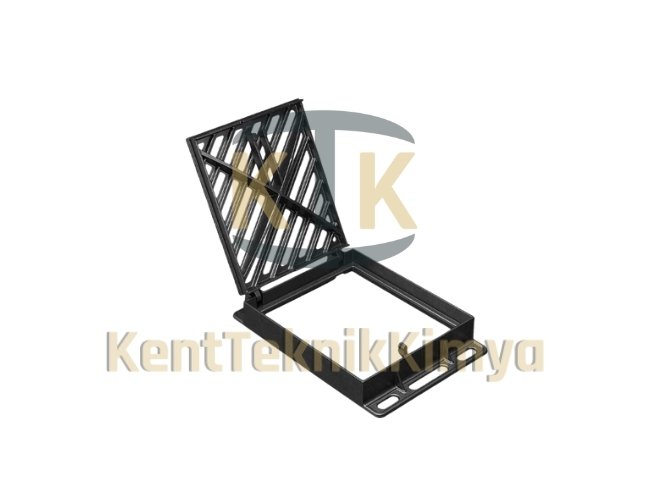AK-DIT-5070-D400 Döküm Yağmursuyu Izgara Takımı 450x525 (D400) görsel 2
